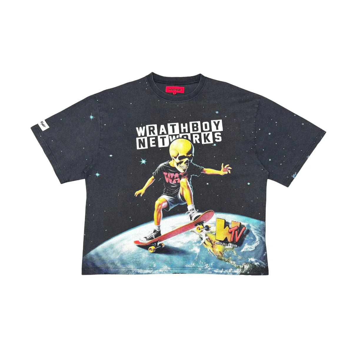 WrathBoy Networks T-Shirt Vintage 'Black'