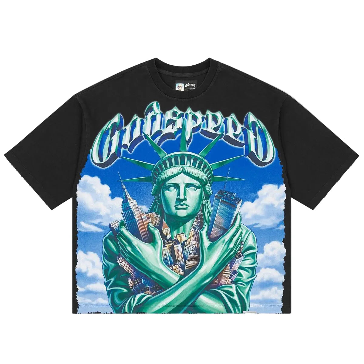 Godspeed Empire Guardians T-Shirt 'Black Wash'