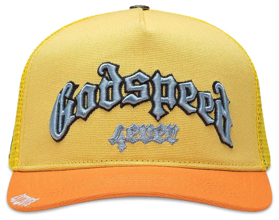 Godspeed Forever Trucker Hat 'Yellow Orange'