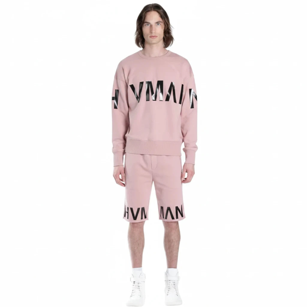 Cult 'HVMAN' Crewneck Sweatshirt 'Dusty Pink'
