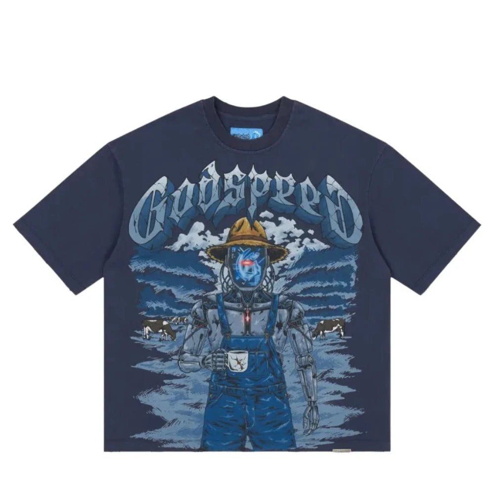 Godspeed Aura Farm T-Shirt 'Blue'