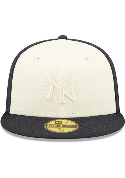 New Era New York Yankees Tonal 2 Tone Fitted Hat 'Navy/Cream'