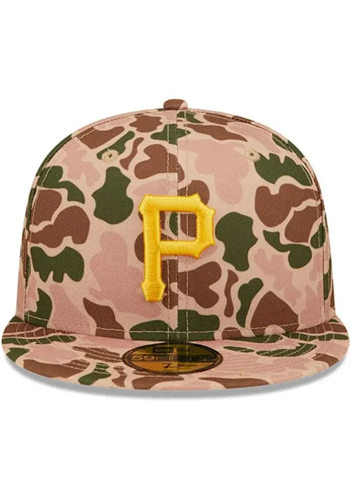 New Era Pittsburgh Pirates Mens 59FIFTY Fitted Hat 'Duck Camo'