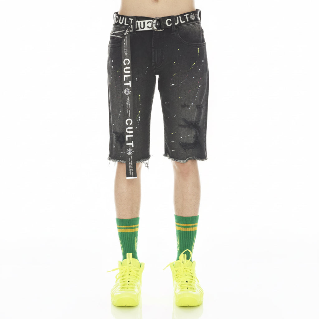 Cult's Rocker Shorts Stretch With Acai Belt 'Artist'