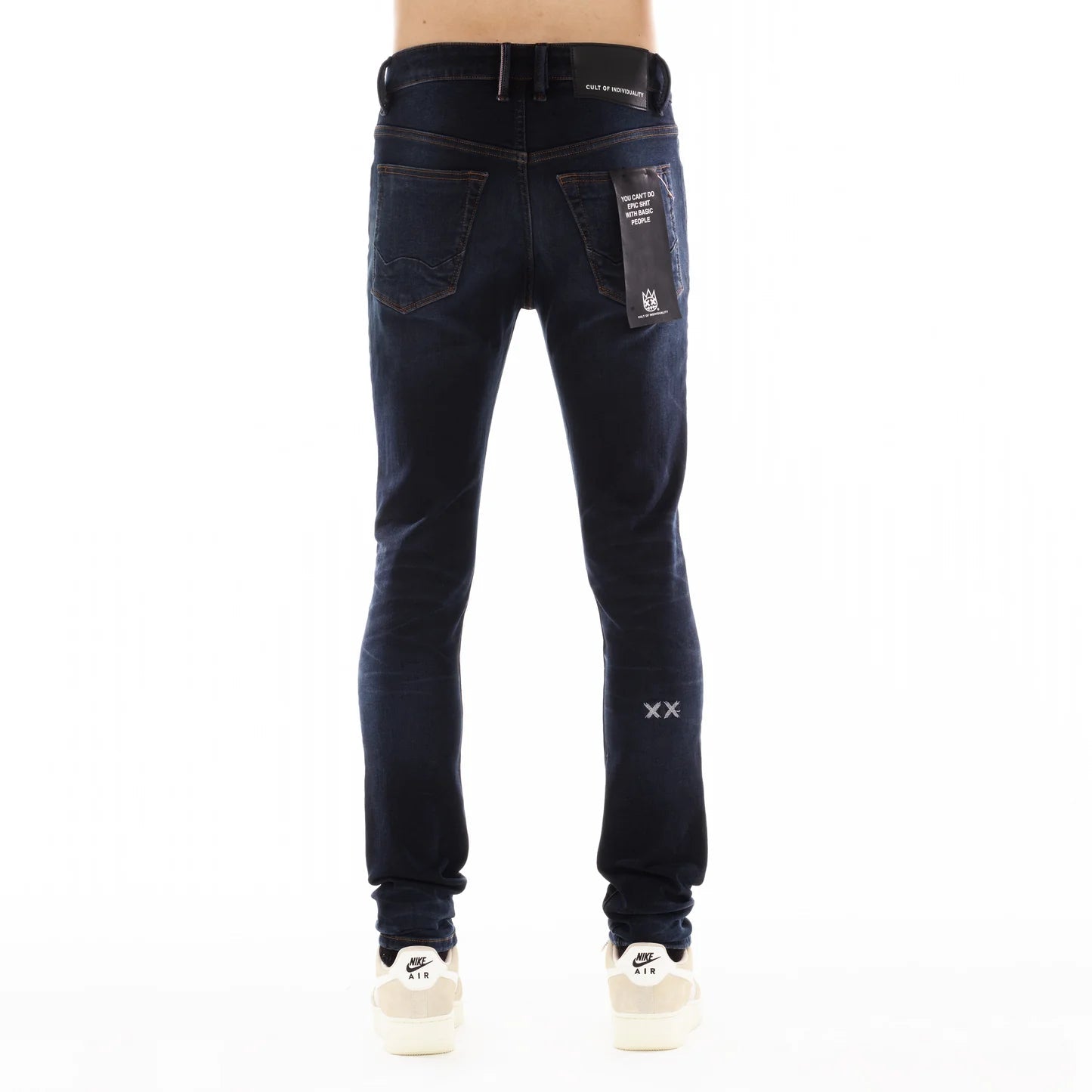 Cult Punk Super Skinny Jeans 'Noir'