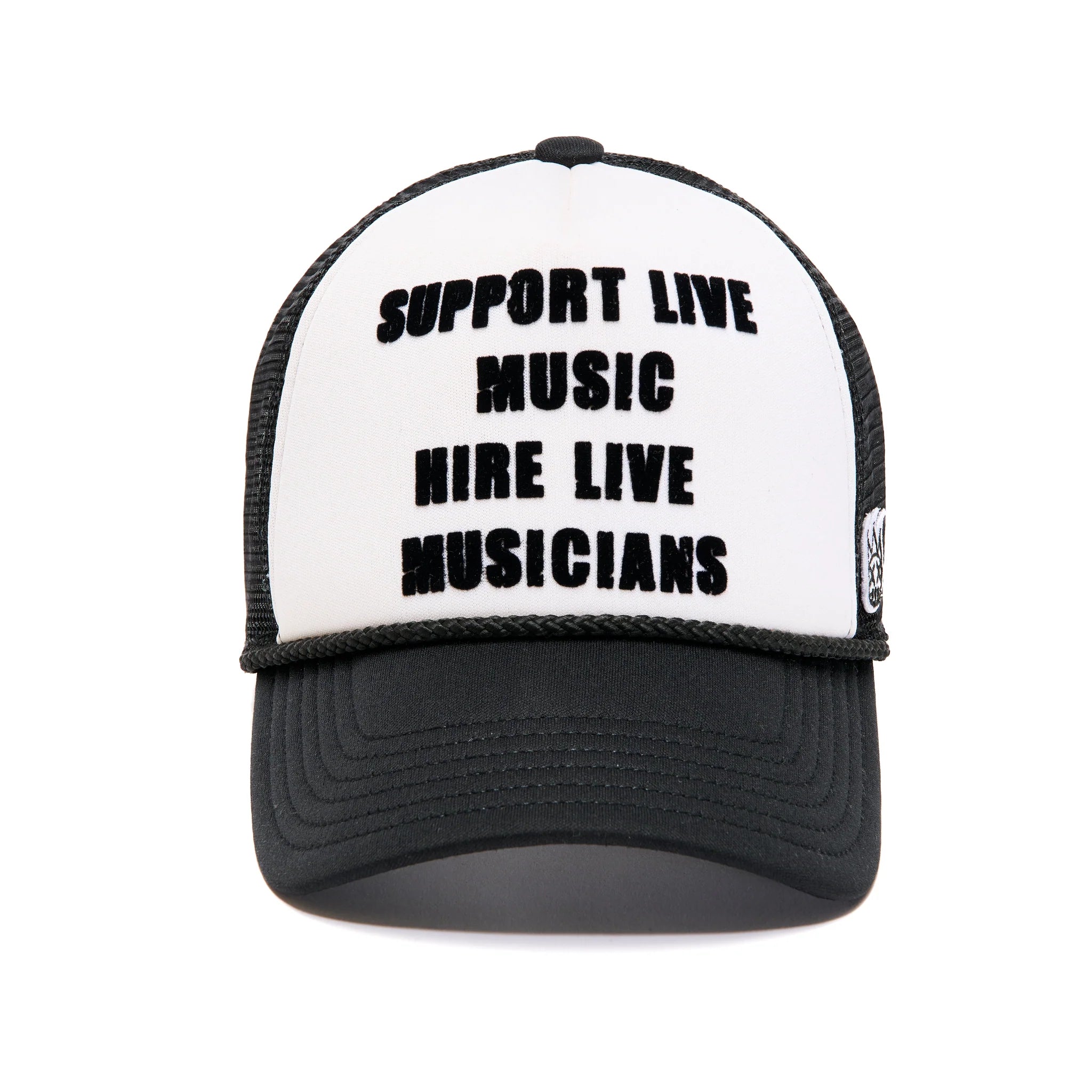 Cult "Support Live Music" Trucker Hat 'Black/White'