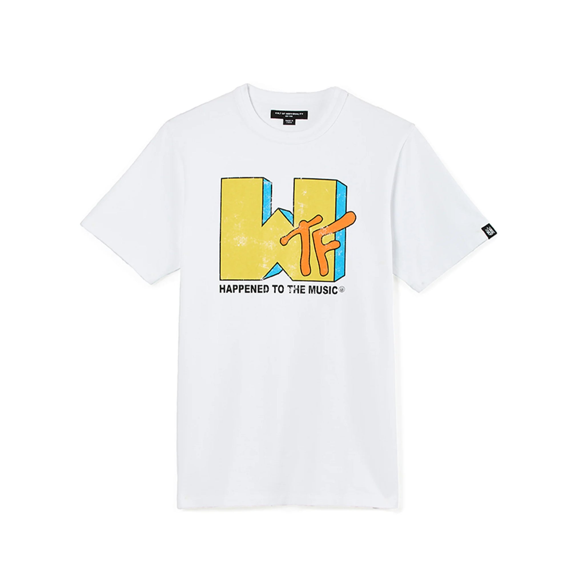 Cult "WTF"Short Sleeve Crew Neck Tee 'White'