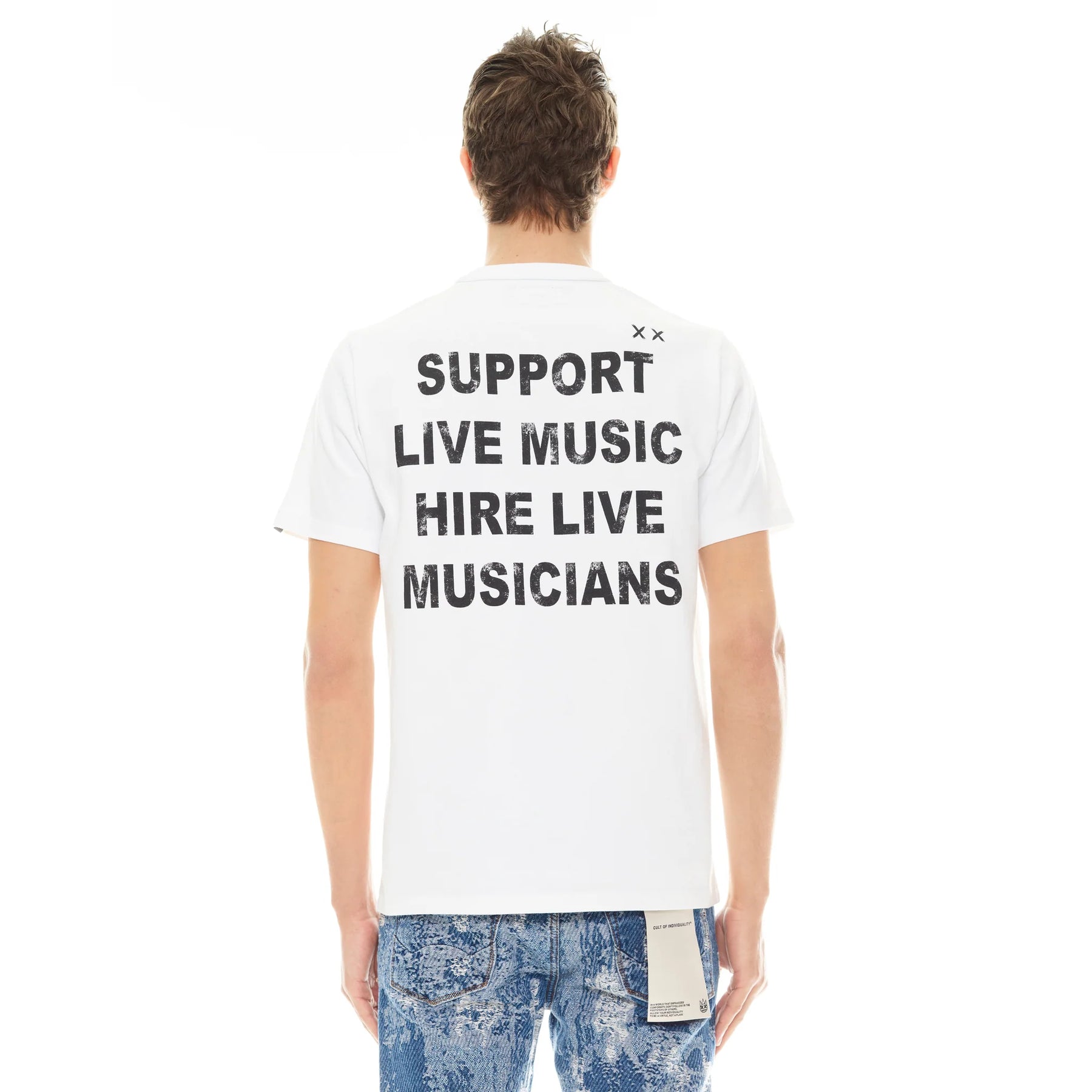 Cult "WTF"Short Sleeve Crew Neck Tee 'White'