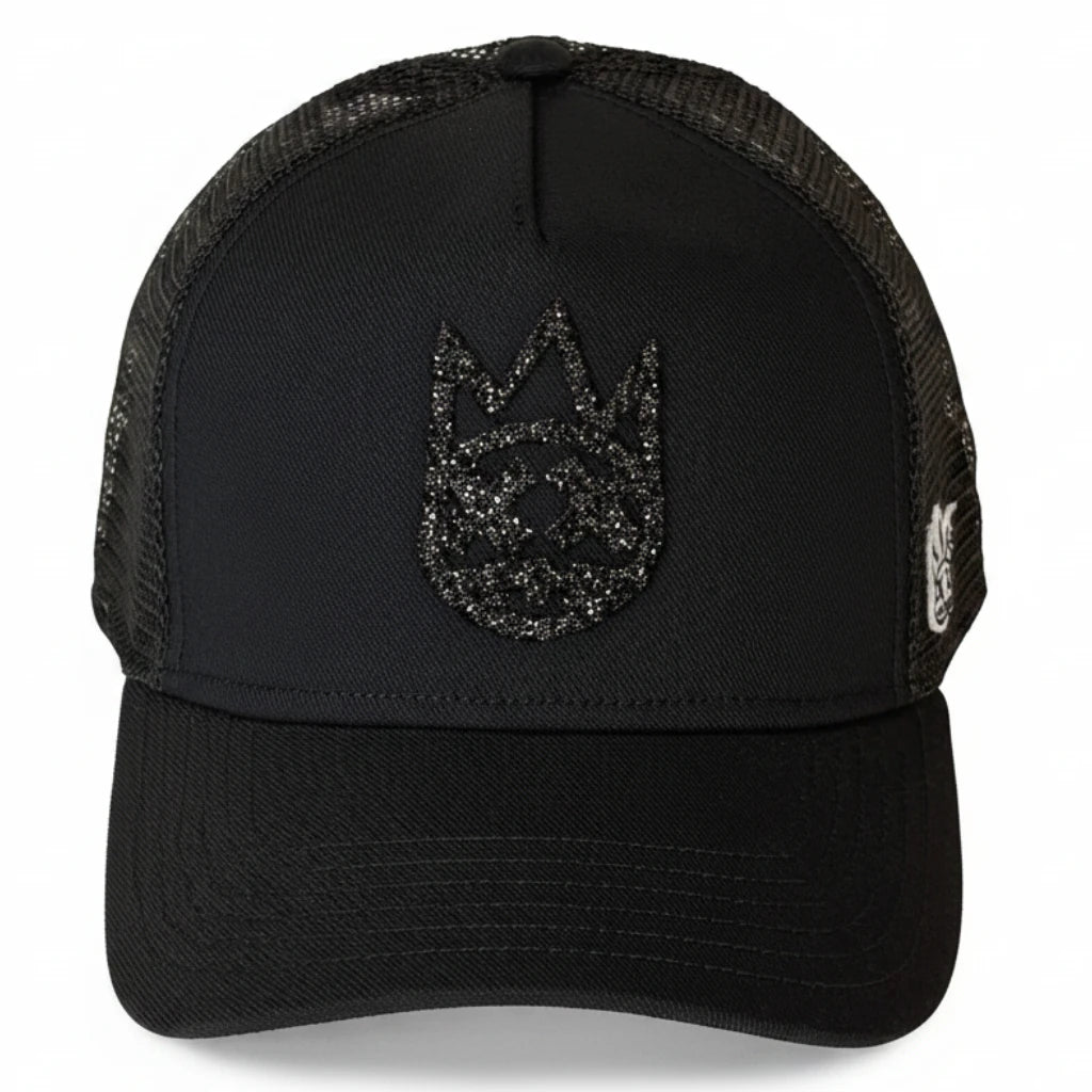 Cult's Crystal Logo Mesh Back Trucker Hats 'Black'