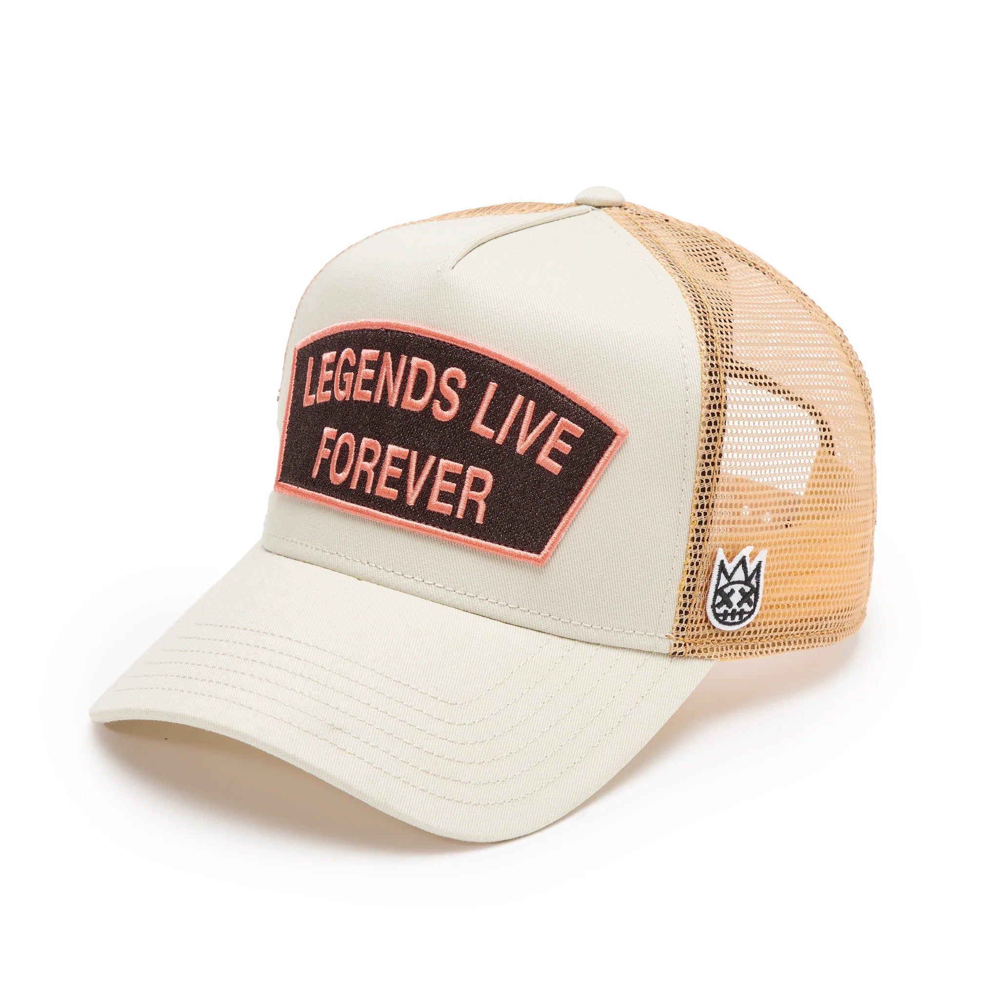 Cult "Legends Live Forever" Trucker Hat 'White Swan'