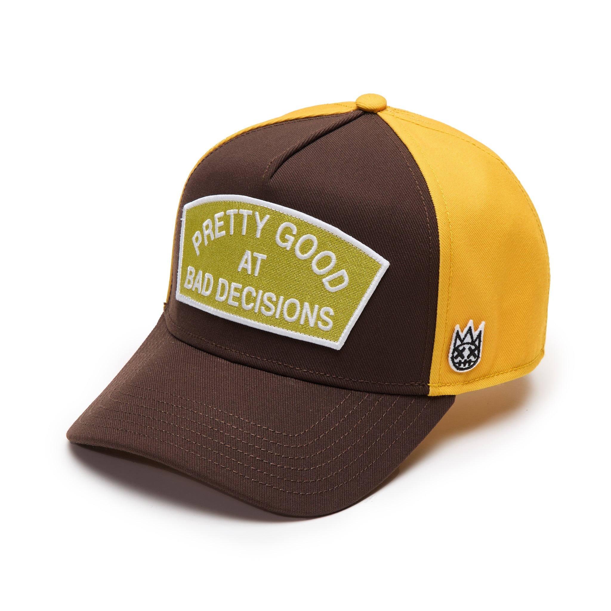 Cult "Pretty Good At Bad Decisions" Trucker Hat 'Choclate'
