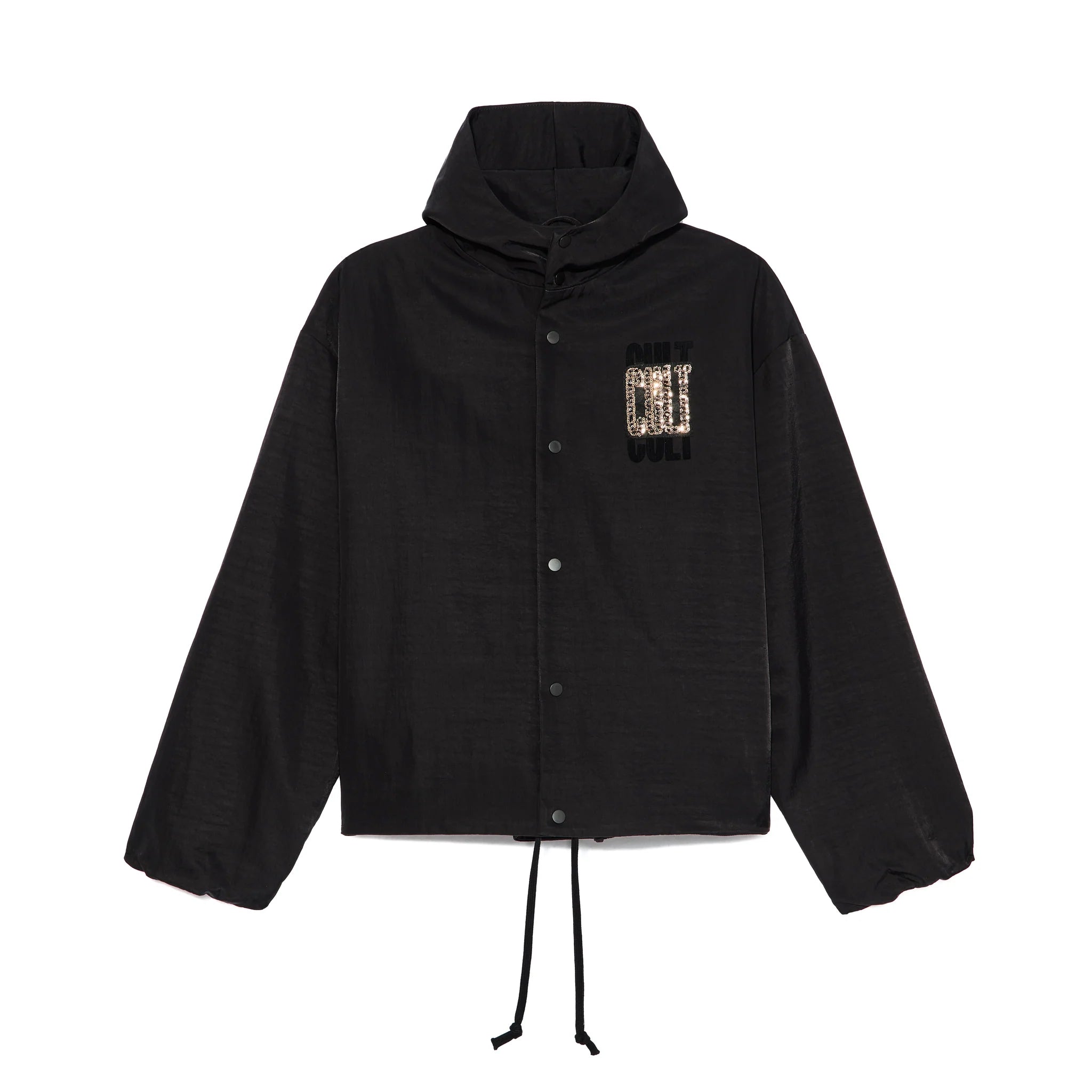 Cult's Oversized Coaches Jackets 'Black Nylon'