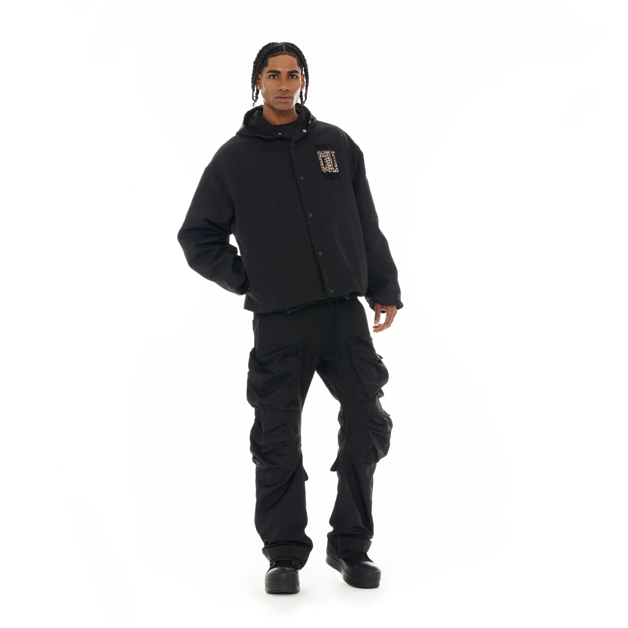 Cult's Oversized Coaches Jackets 'Black Nylon'