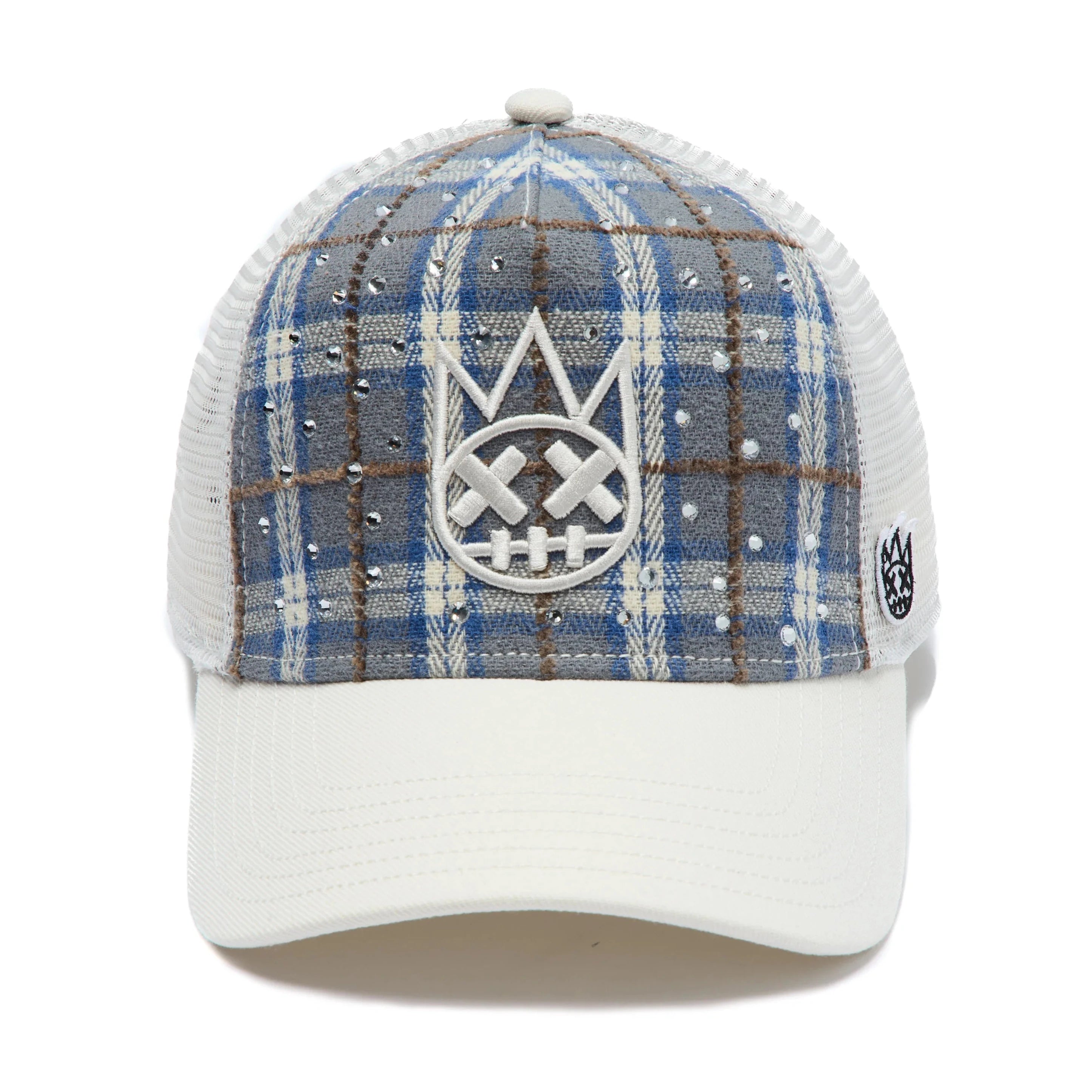 Cult's Mesh Back Trucker Hat 'Blue Plaid'