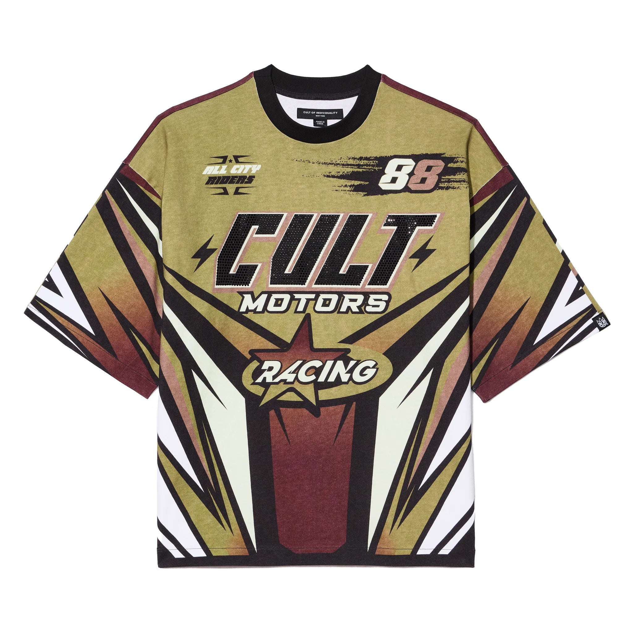 Cult Oversized T-Shirt 'Racer' 260 Gram Multi