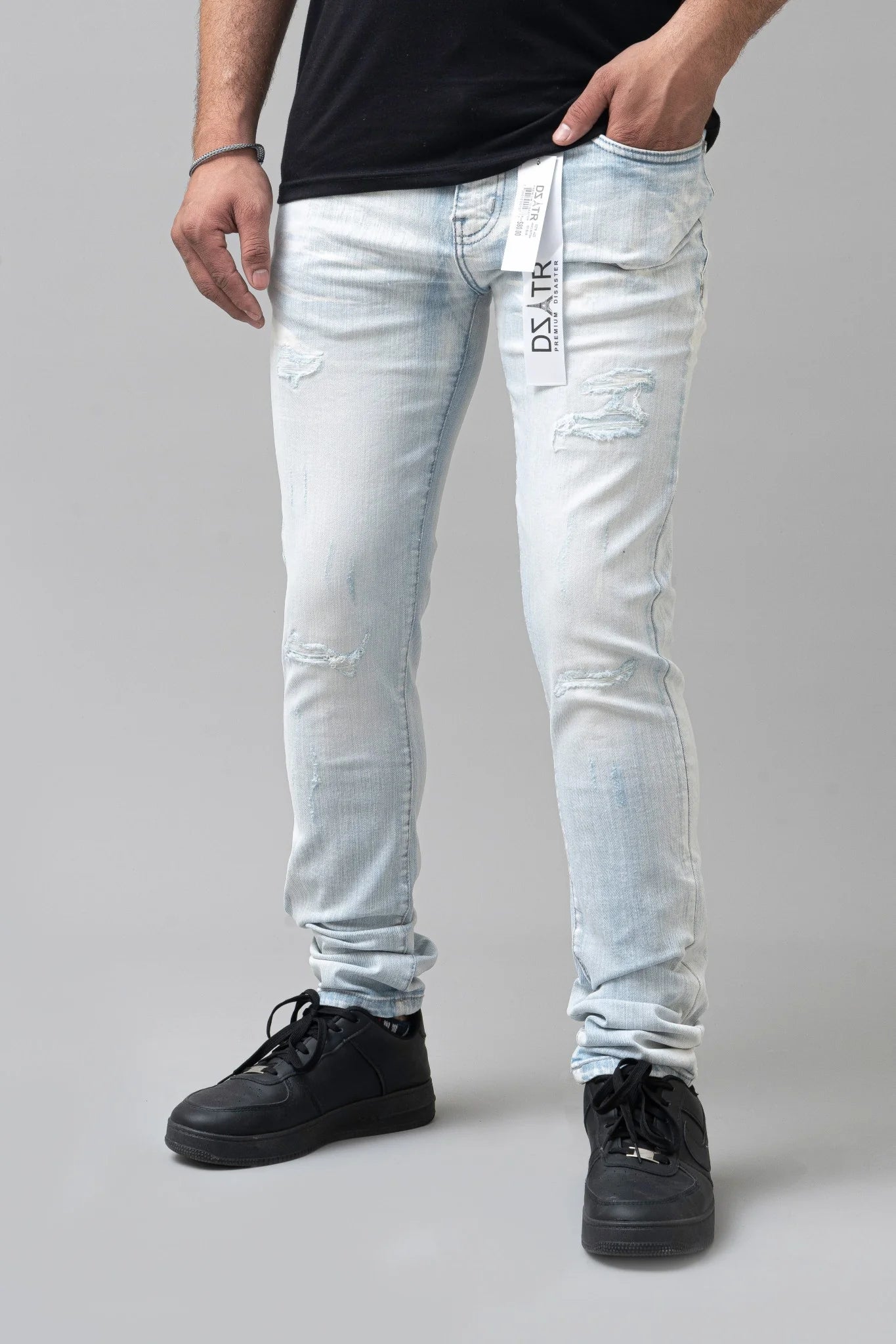 DZTR Premium Kids Denim Jeans 422 'Ice Blue'