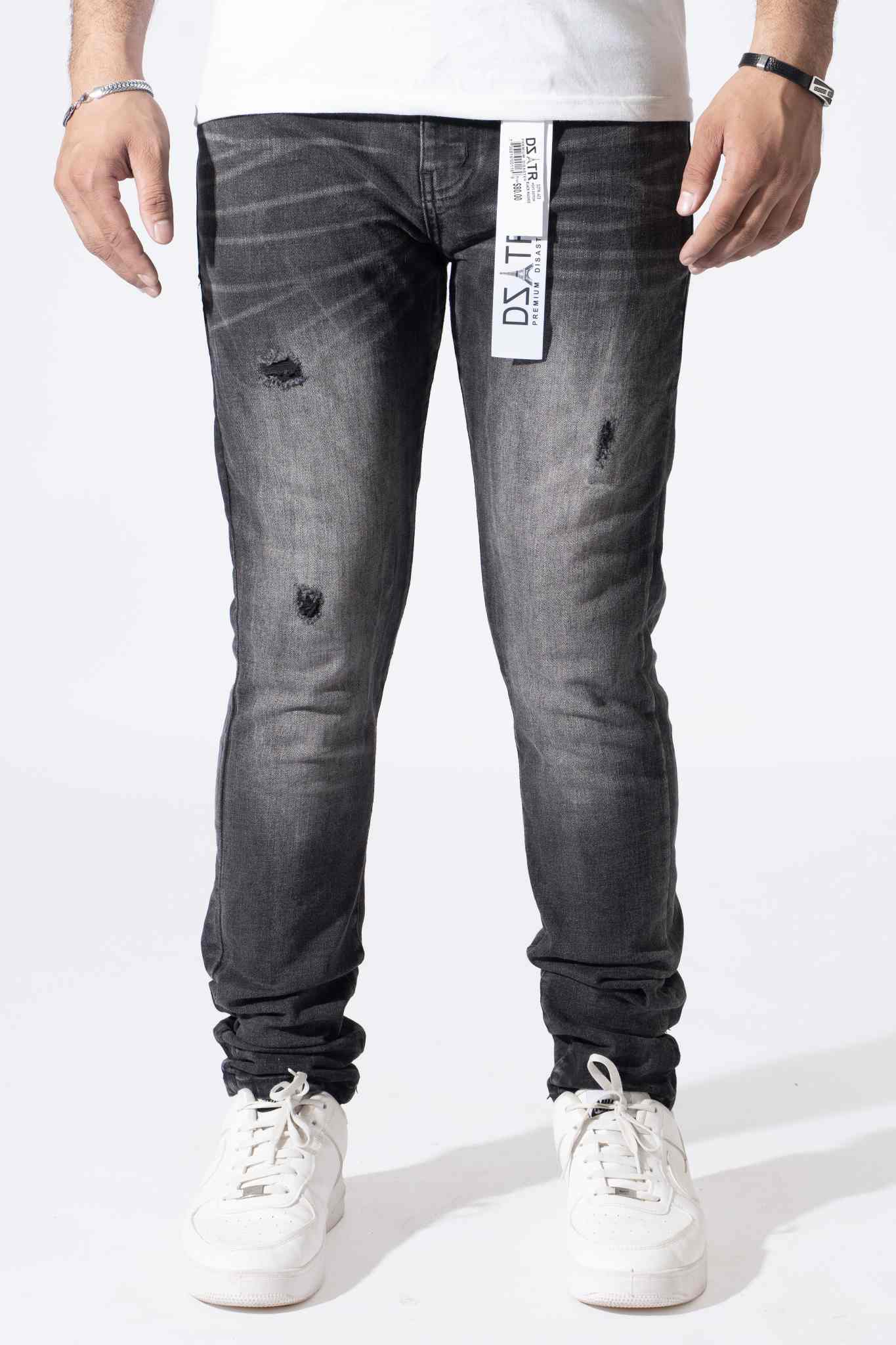 DZTR Premium Kids Denim Jeans 413 'Black Washed'