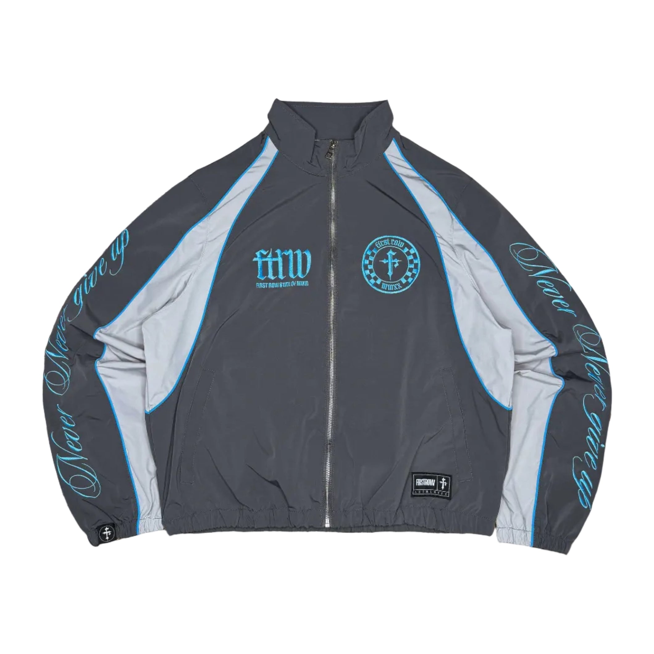 First Row State Of Mind Track Jacket 'Grey/Blue'