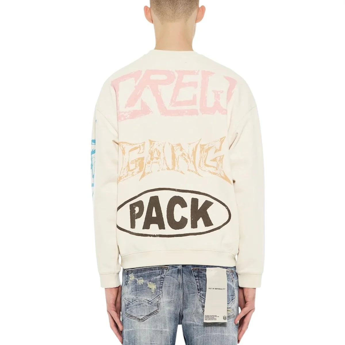 Cult Novelty Fleece Crewneck Sweatshirt 'Winter White'
