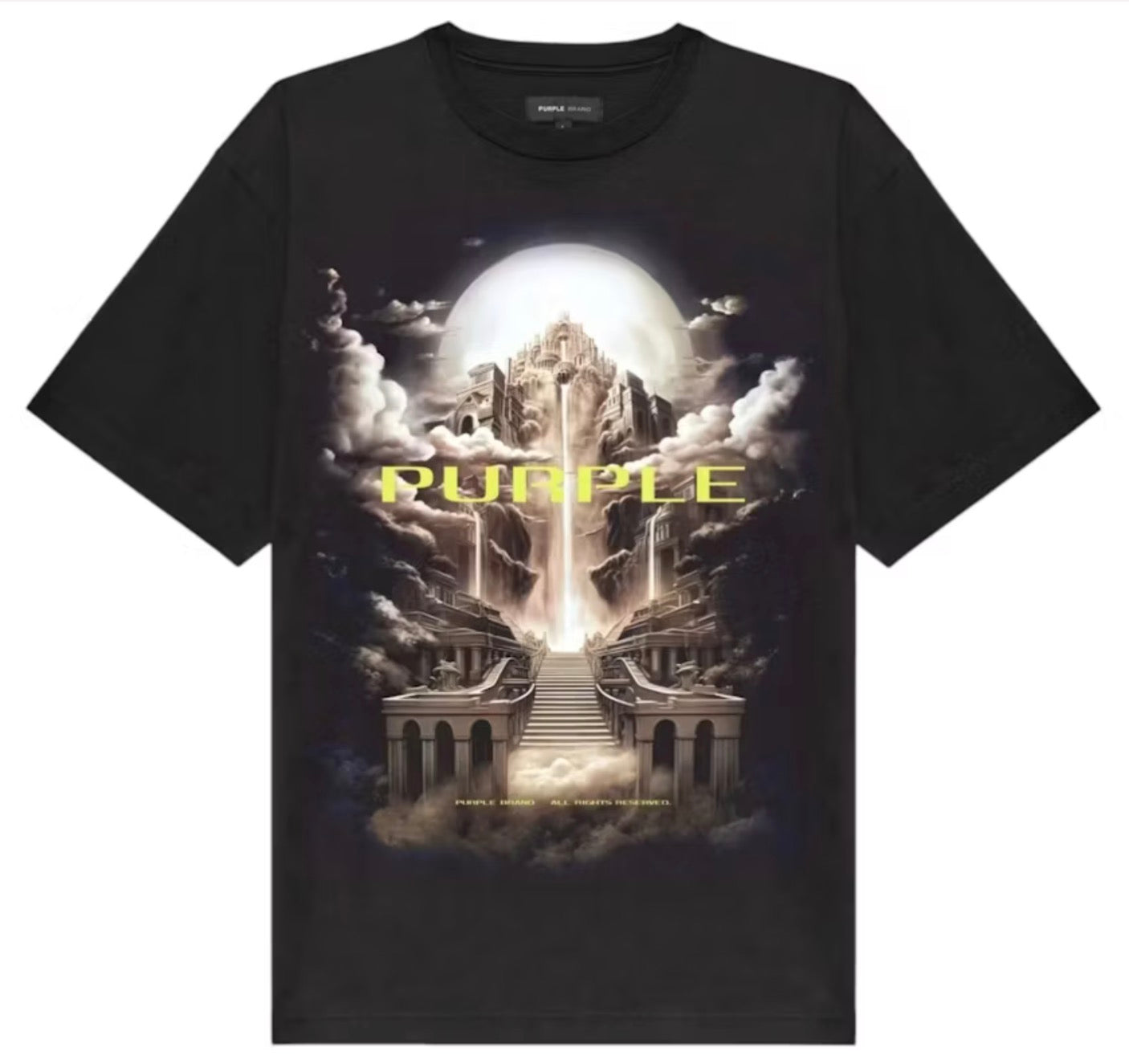 Purple Brand Clean Jersey T-Shirts “Black”