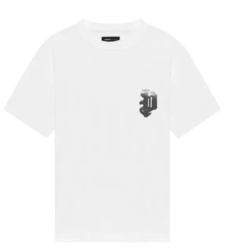 Purple Brand Gothic Halftone T-Shirts “White”