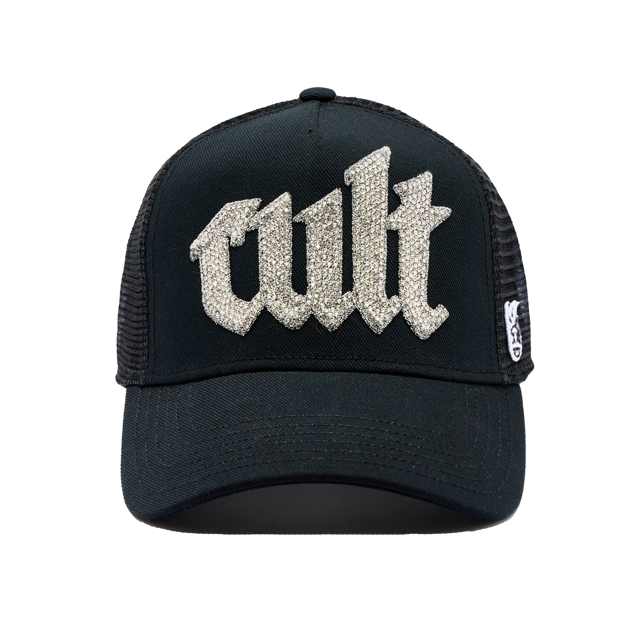 Cult Crystal Script Trucker Hat 'Black'