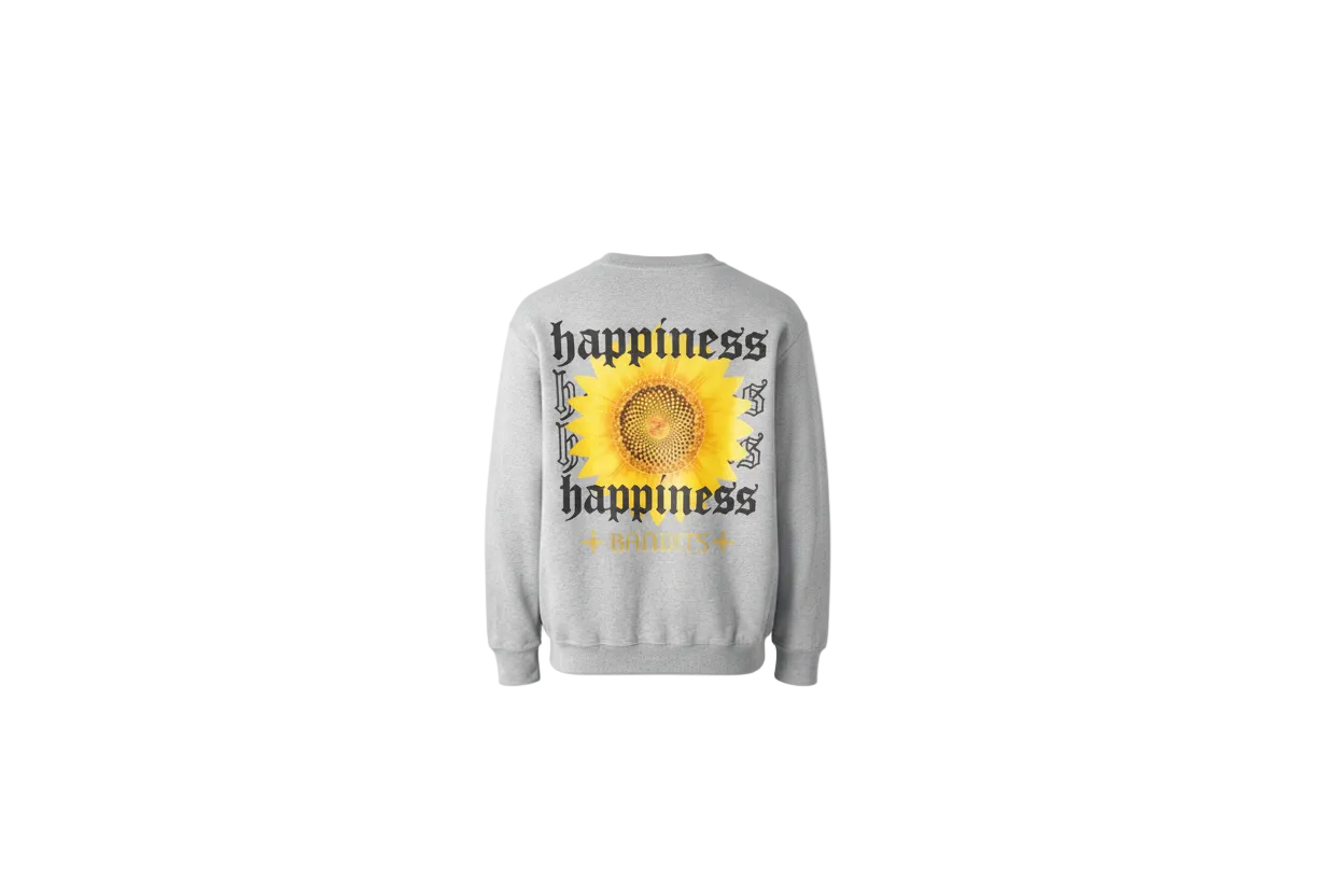 Bandits Happy Days Crewneck Sweatshirts 'Heather Grey'