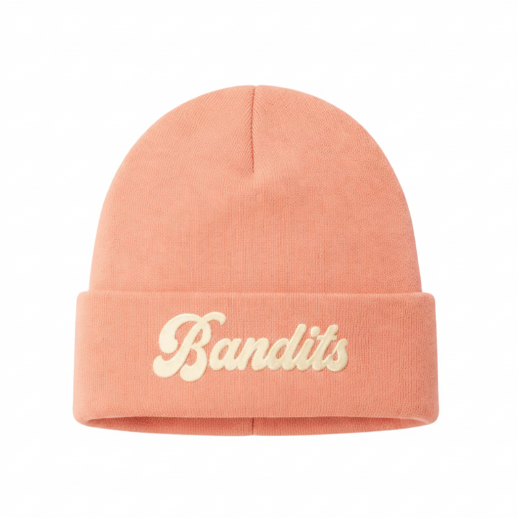 Bandits Varsity Script Beanie 'Peach'
