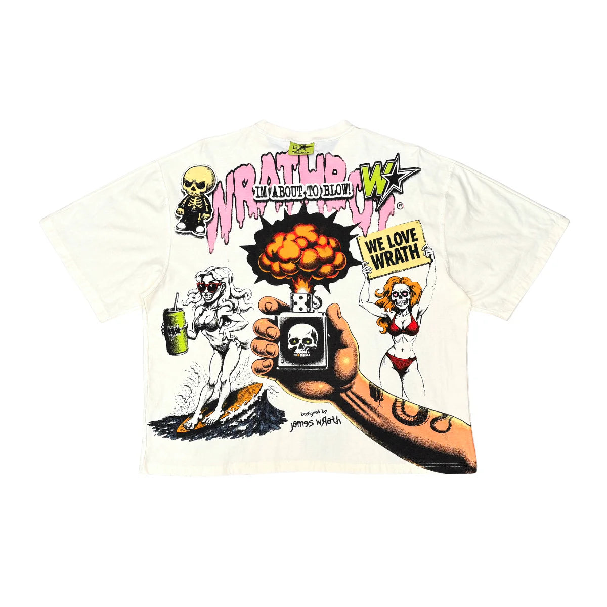 We Love Wrath T-Shirt 'Off White'