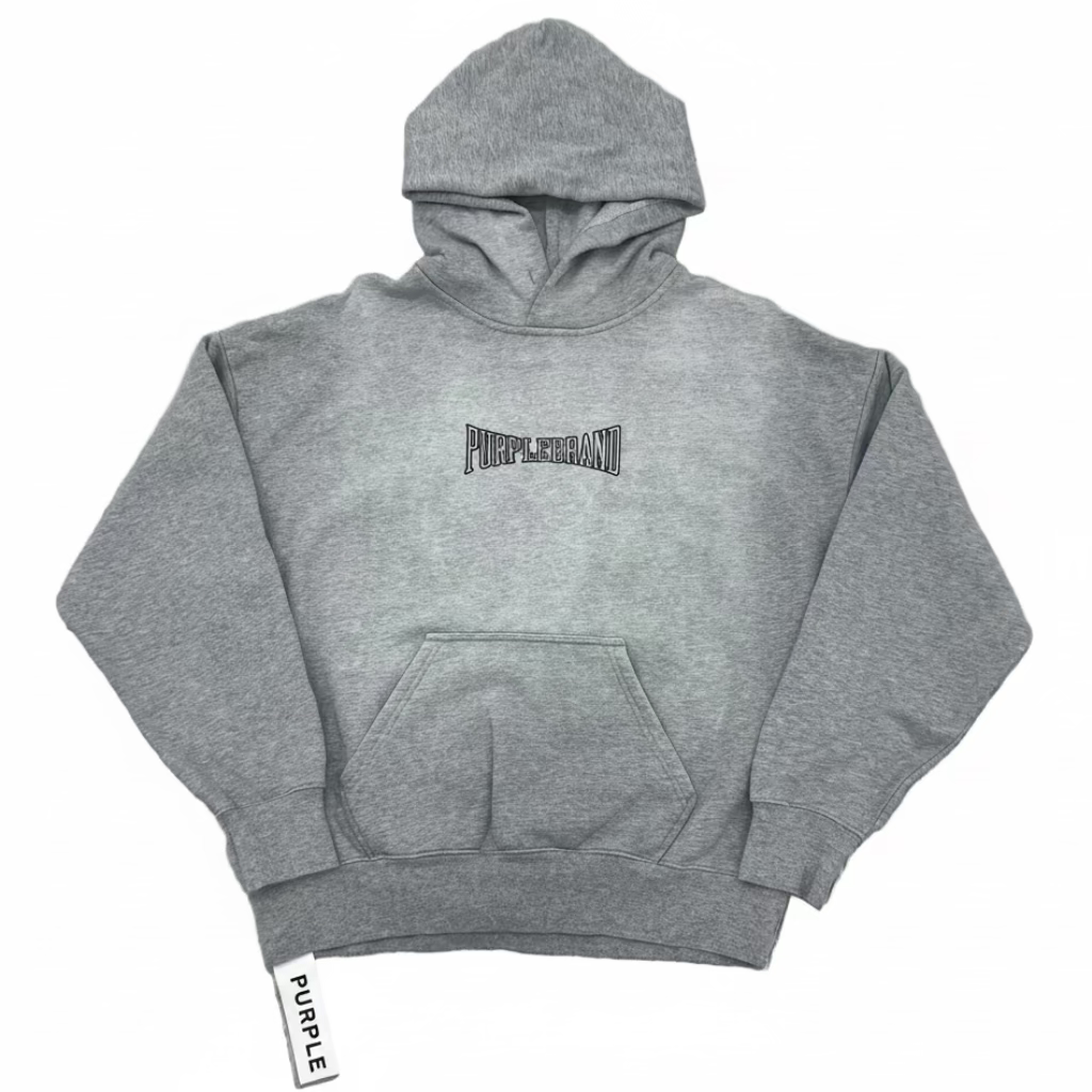 Purple Brand Hoodies “Wolf Grey”