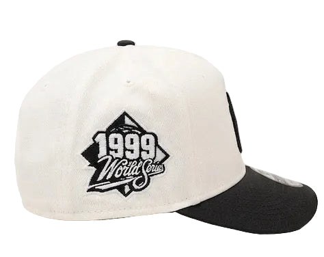 New Era A-Frame New York Yankees 1999 World Series Snapback Hats 'Creme/Black'