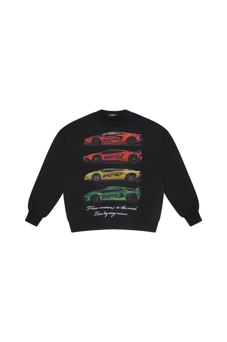 Bandits Caution To The Wind Crewneck Sweatshirt 'Black'