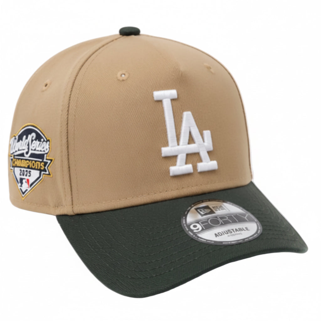 New Era Los Angeles Dodgers 2025 World Series A-Frame Snapback Hats 'Brown/Black'