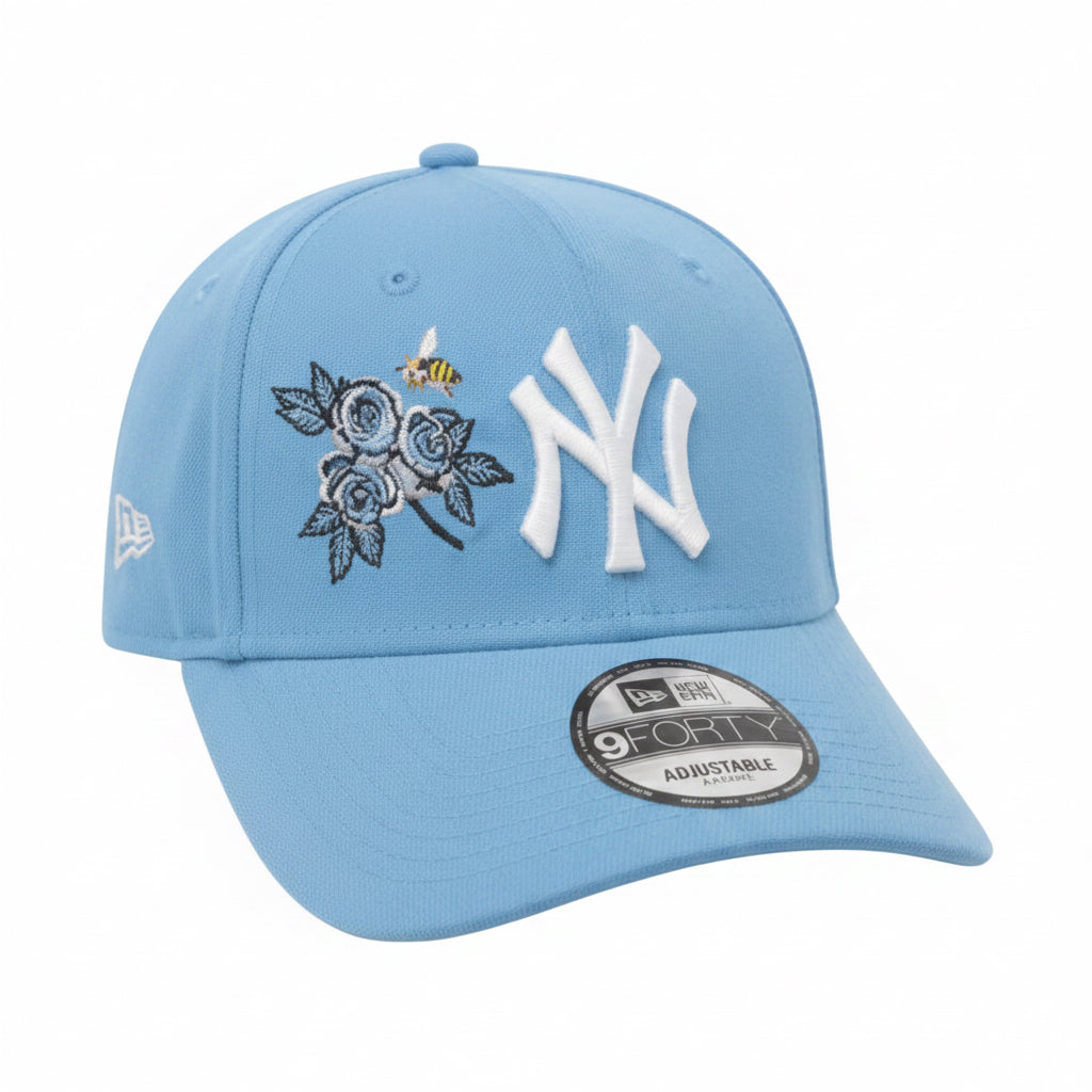 New Era New York Yankees Floral A-Frame Snapback Hats 'Sky Blue'