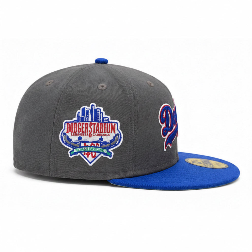 New Era LA Dodgers 40th Anniversary Fitted Hats 'Grey/Blue/Green'