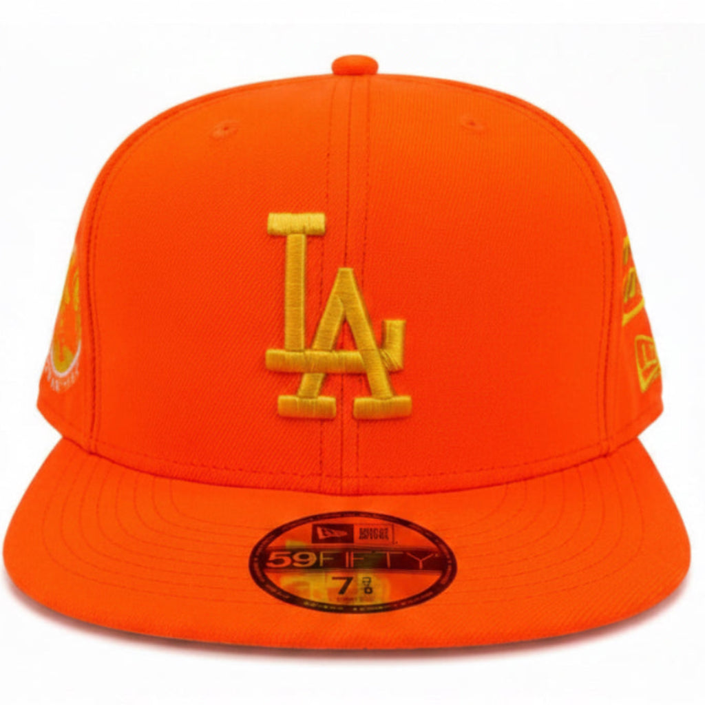 New Era LA Dodgers "Nipsey Hussle Crenshaw" Fitted Hats 'Orange'