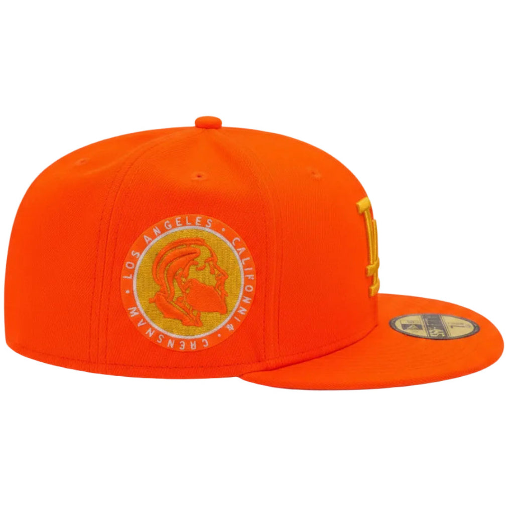 New Era LA Dodgers "Nipsey Hussle Crenshaw" Fitted Hats 'Orange'