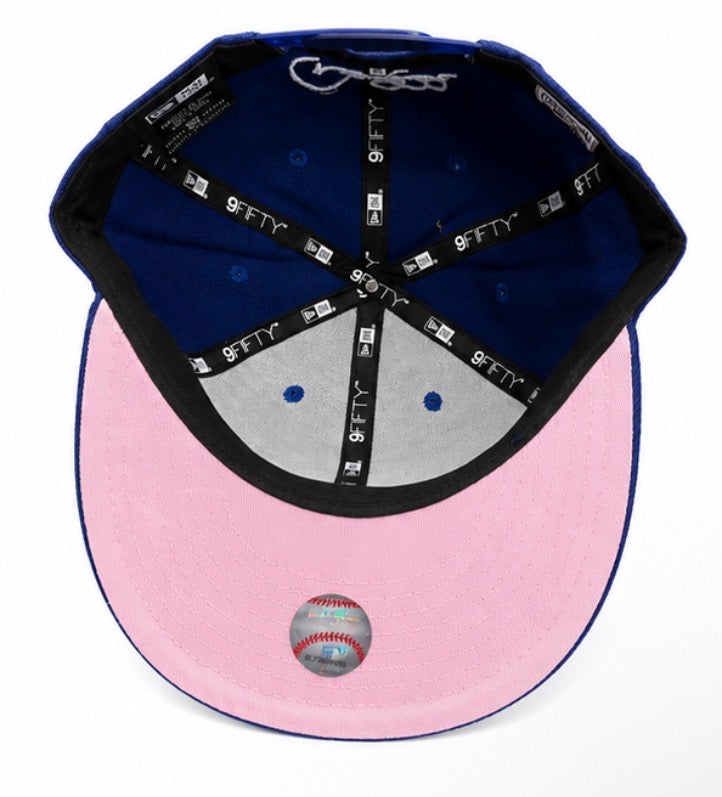 New Era Jeter 2 Snapback Hat 'Blue/Pink'