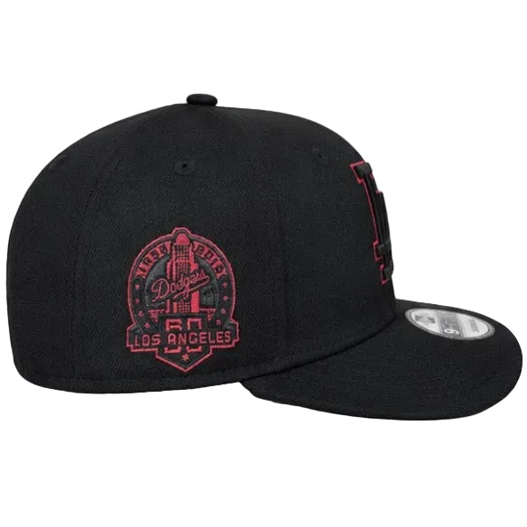 LA Dodgers 1958-2018 A-Frame Snapback Hat 'Black/Crimson'
