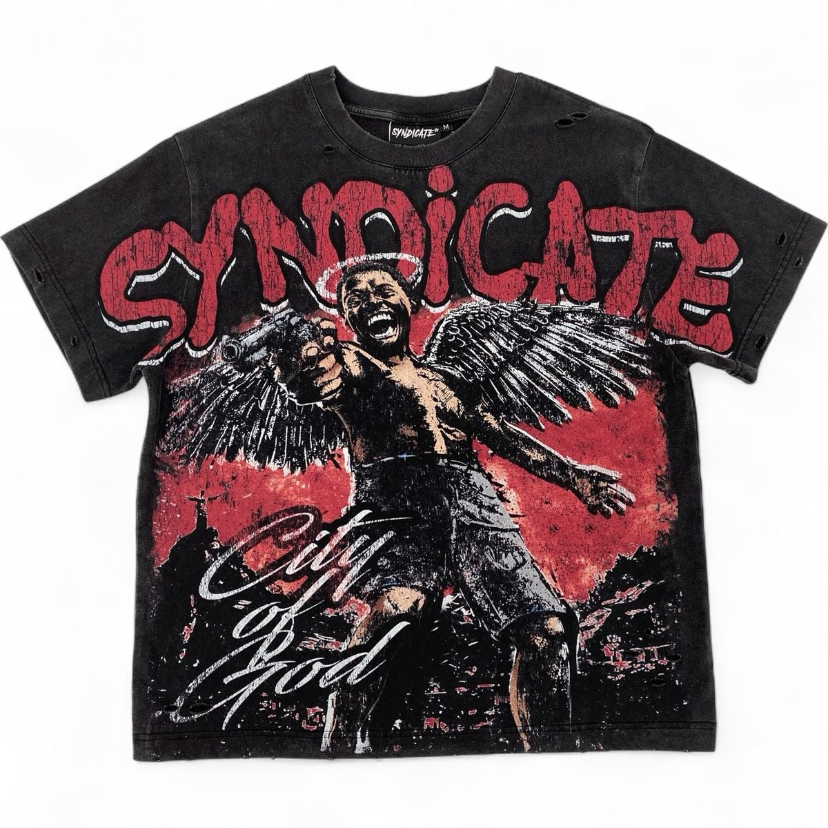 The Syndicate 'Little Dice' T-Shirt Black Wash