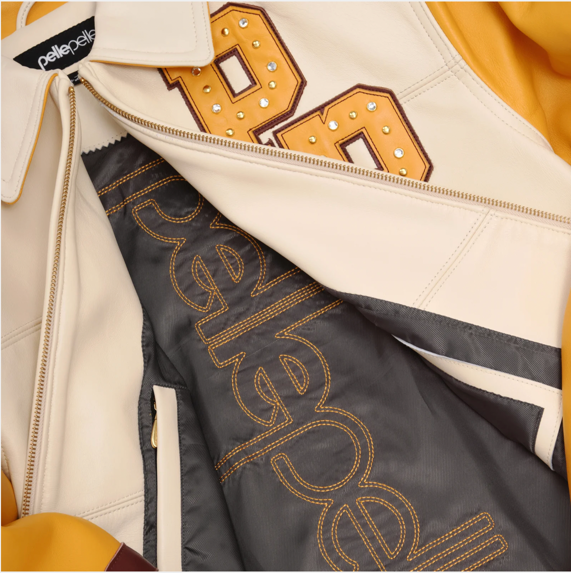 Pelle Pelle Renegade Jackets "Cream/Yellow"