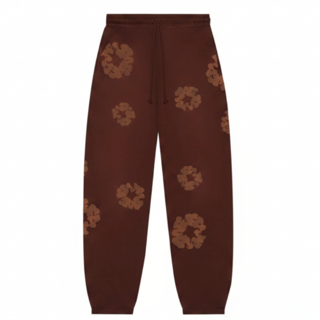 Denim Tears Mono Cotton Wreath Sweatpants 'Brown'