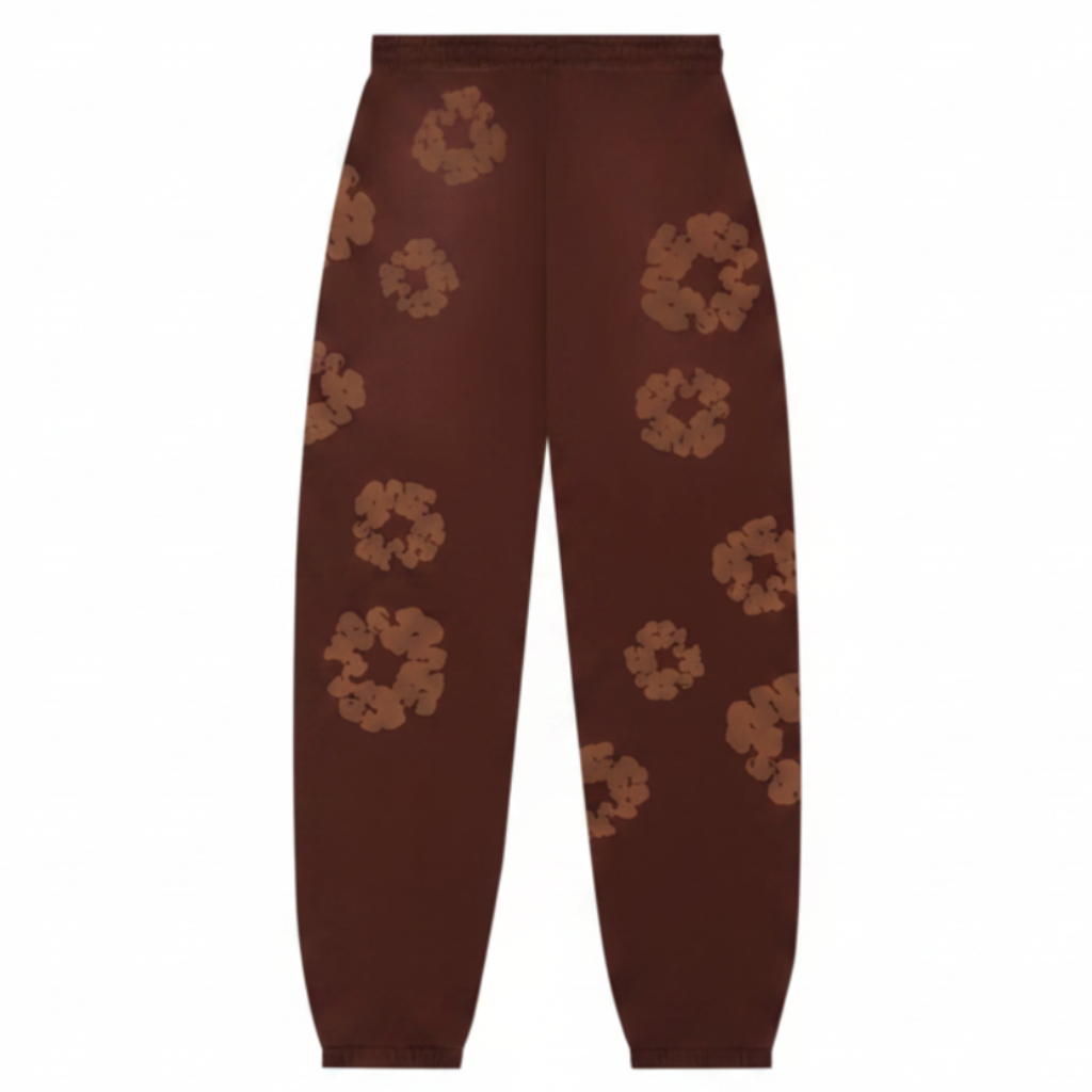 Denim Tears Mono Cotton Wreath Sweatpants 'Brown'