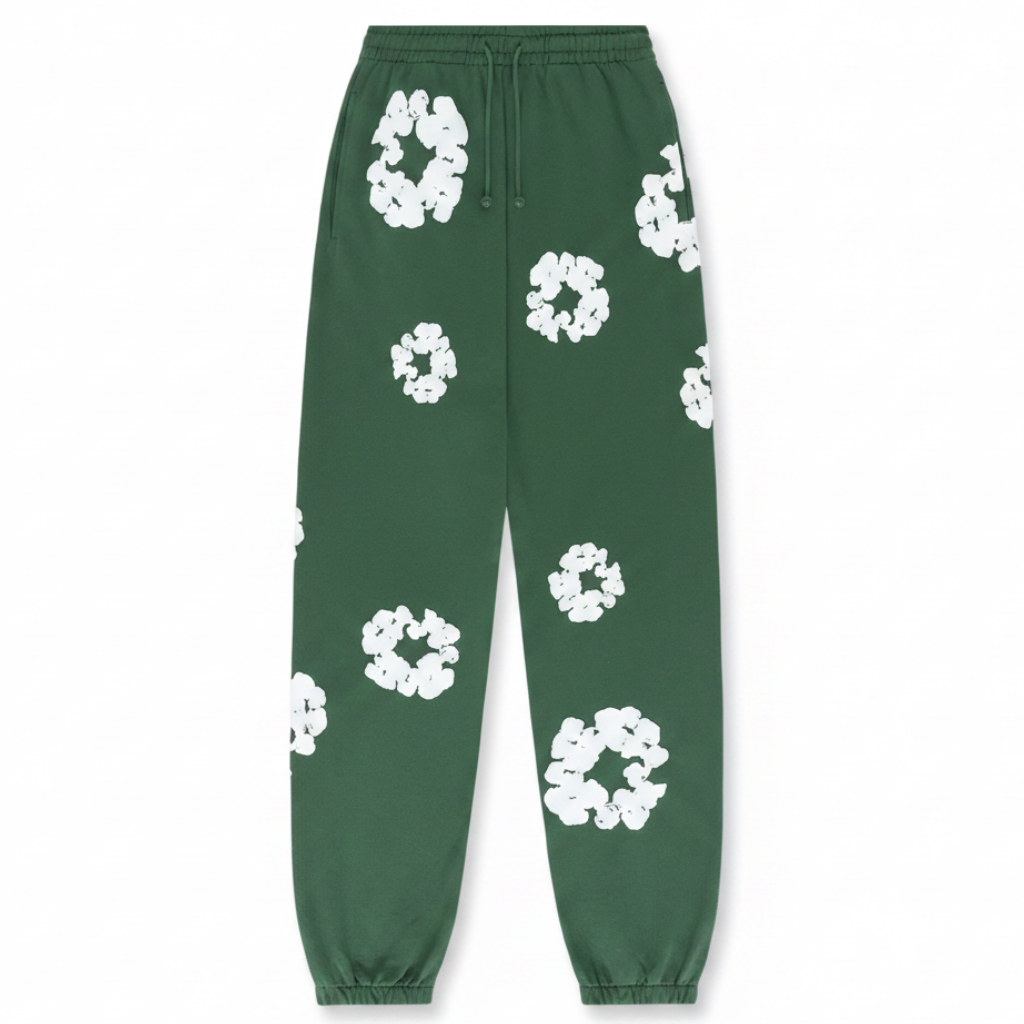 Denim Tears The Cotton Wreath Sweatpants 'Green'