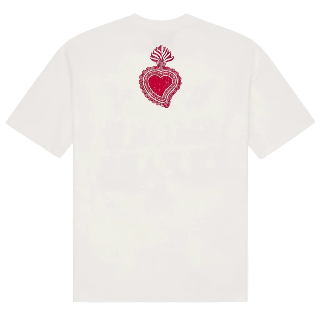 When Smoke Clears Diamond T-Shirts ‘Bone-White/Red’