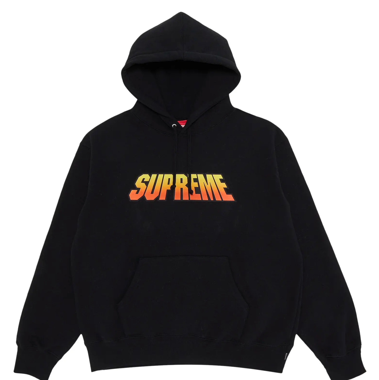 Supreme Gradient Hoodies 'Black/Yellow/Orange'