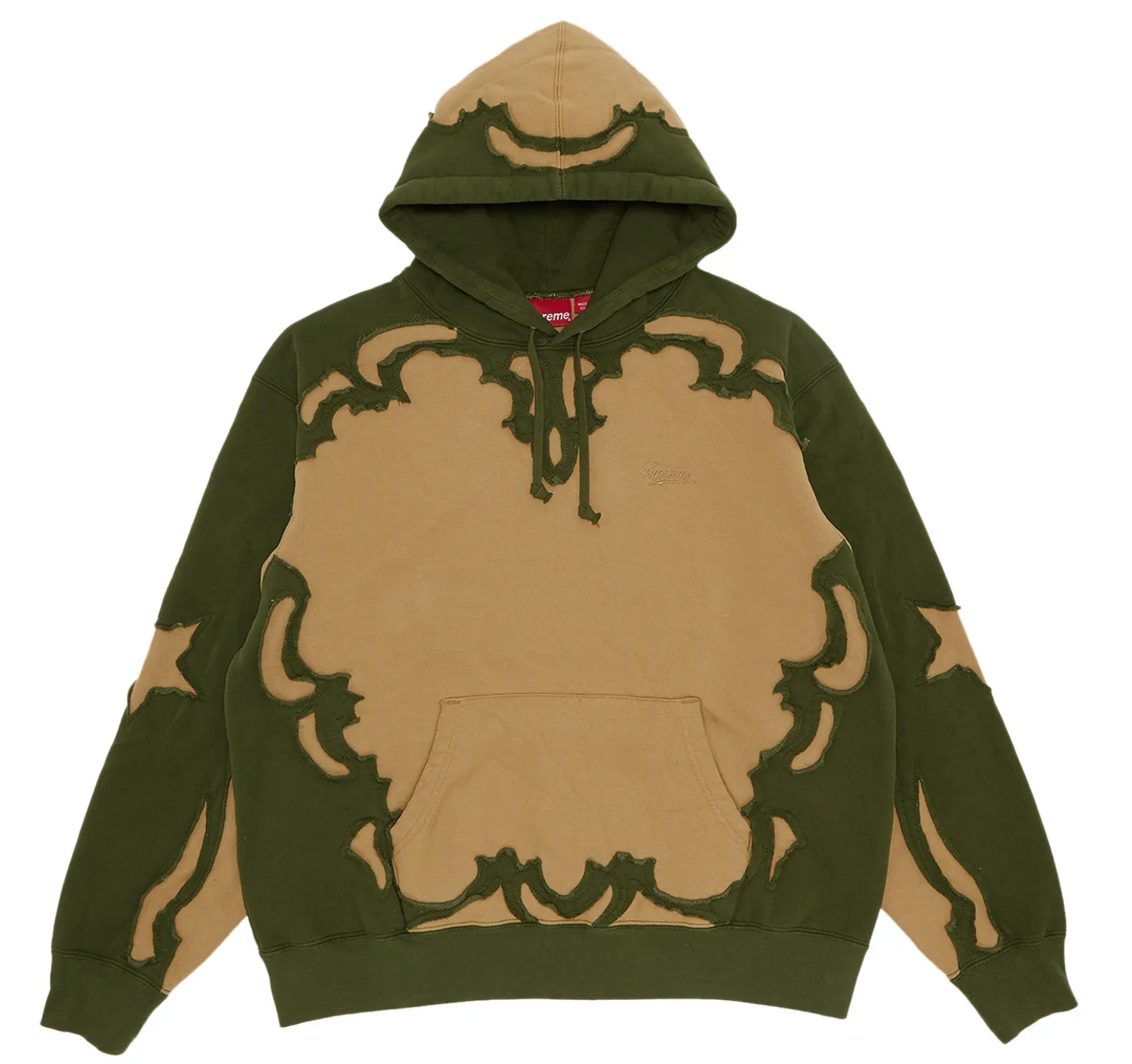 Supreme Western Cut Out Hoodies 'Dark Tan'