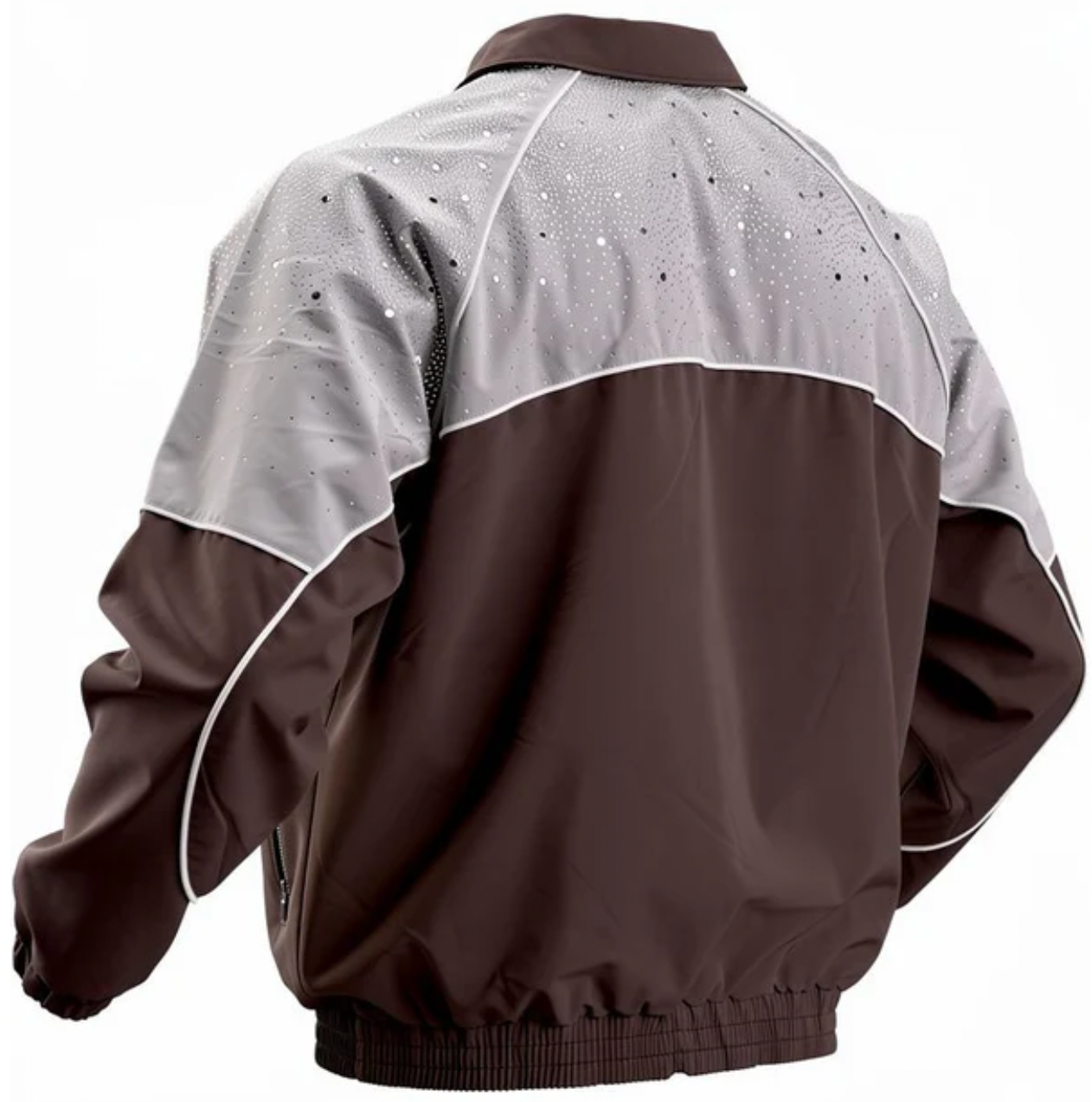 Mens Kindred Nylon Rhinestone Jackets 'Brown Khaki'