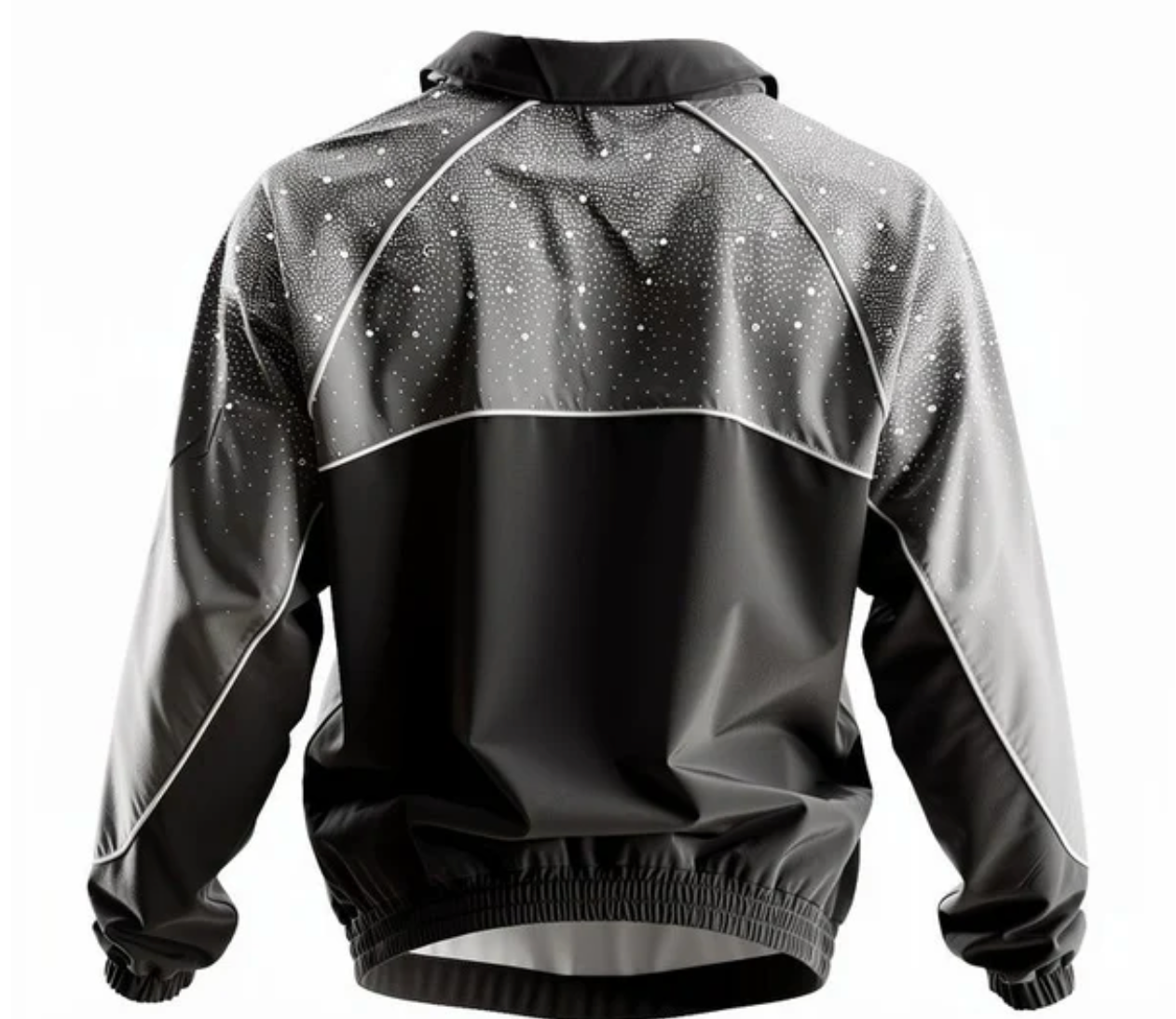 Mens Kindred Nylon Rhinestone Jackets 'Black Grey'