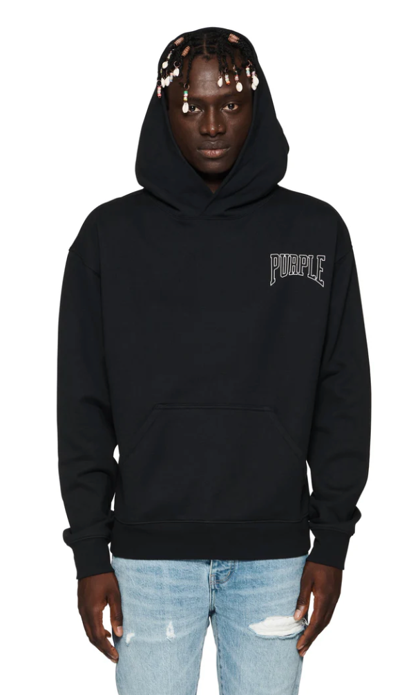 Purple Brand Fallen Hoodies "Black/Grey"